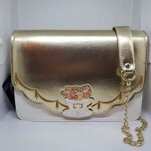 Cinderella Loungefly Gus Jaq Lucifer Gold Purse